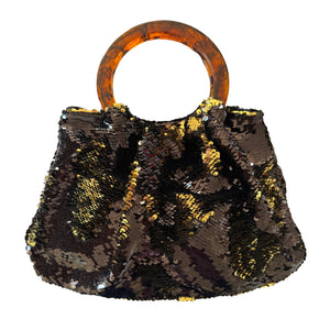 Black-Gold Ring Bag