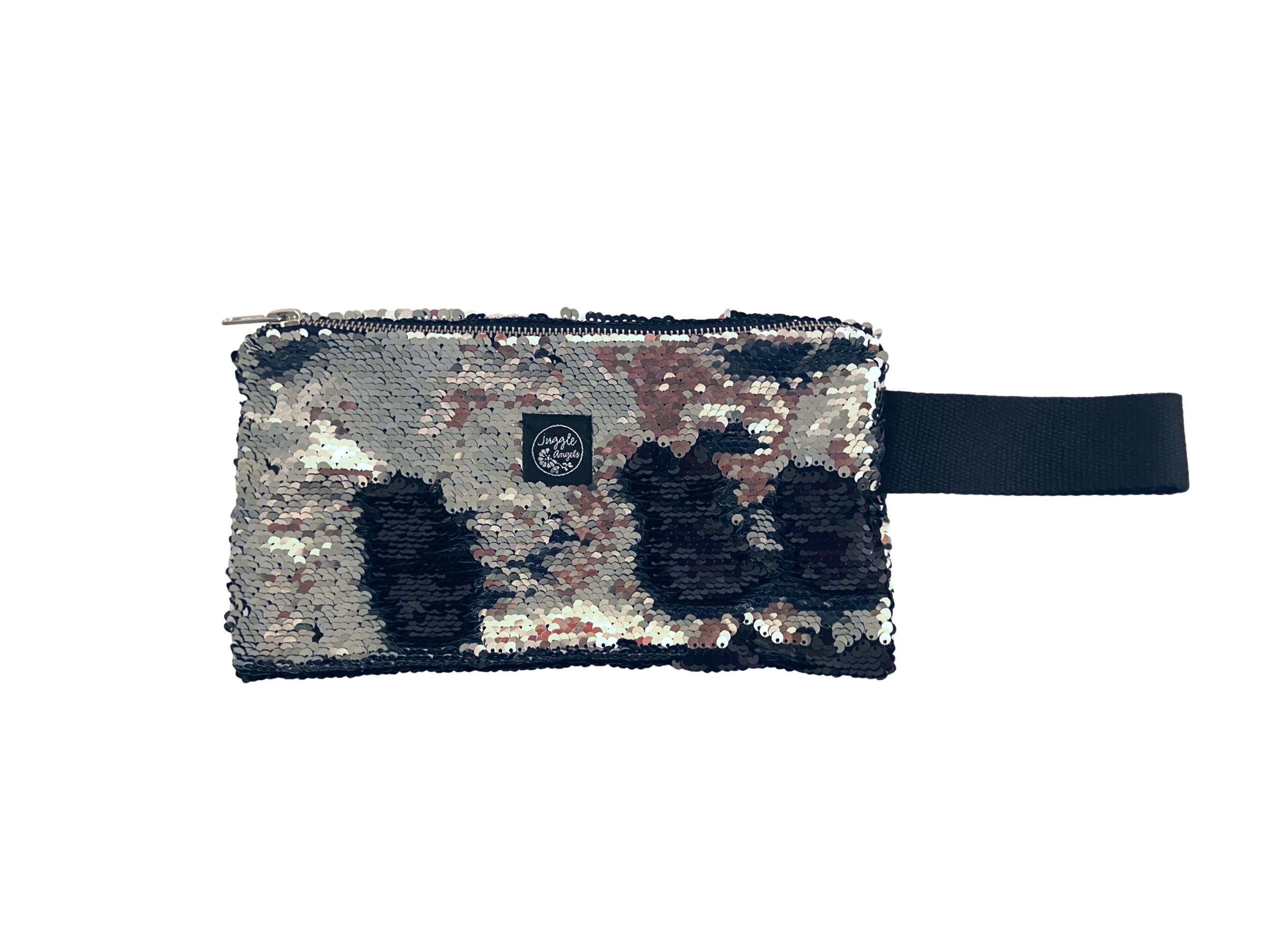 Black Silver Clutch Bag