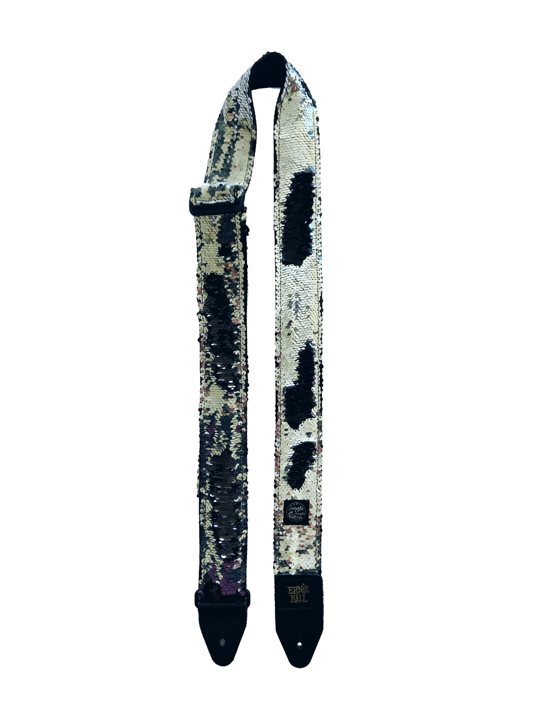 Mirror black Guitar Strap