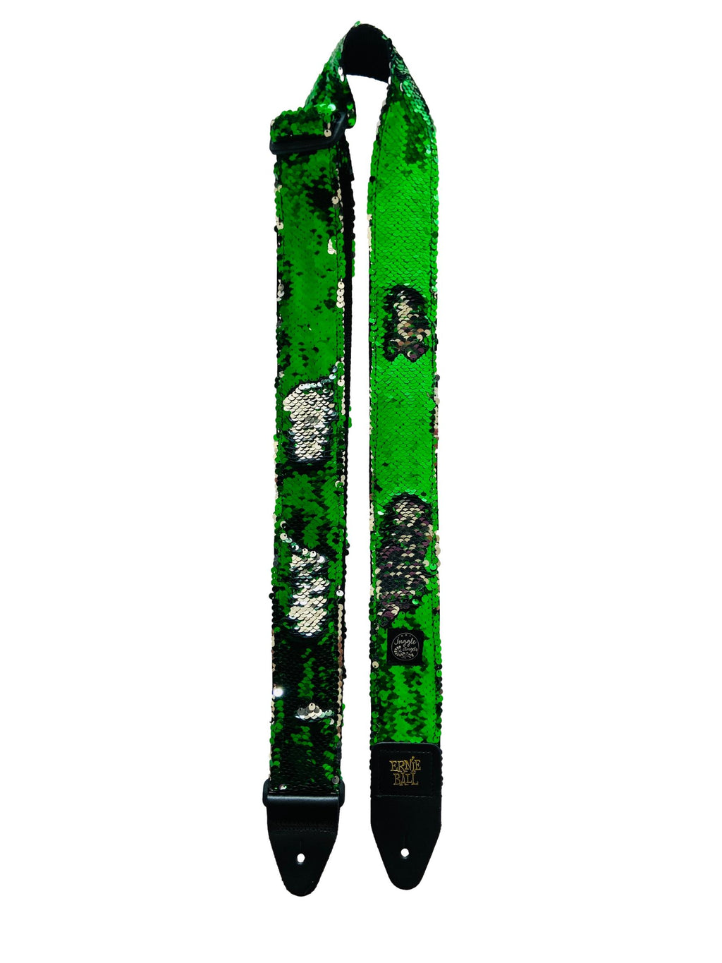 Green Silver Guitar Strap