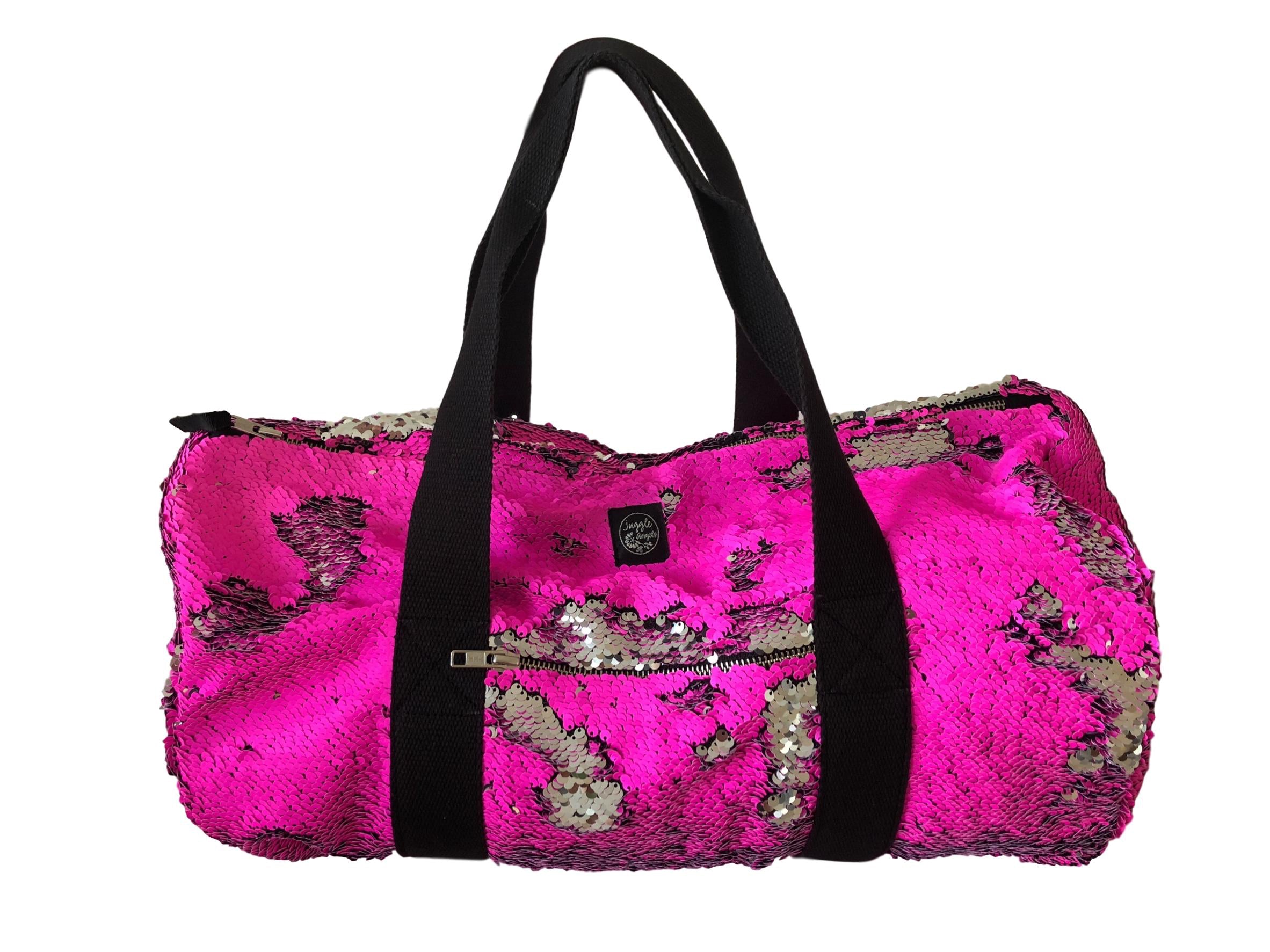 80 Pink Fluo/ silver Bag