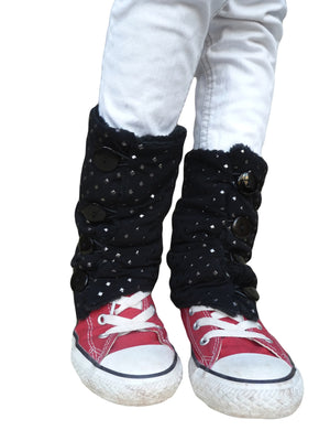 Black Square Leg Warmers