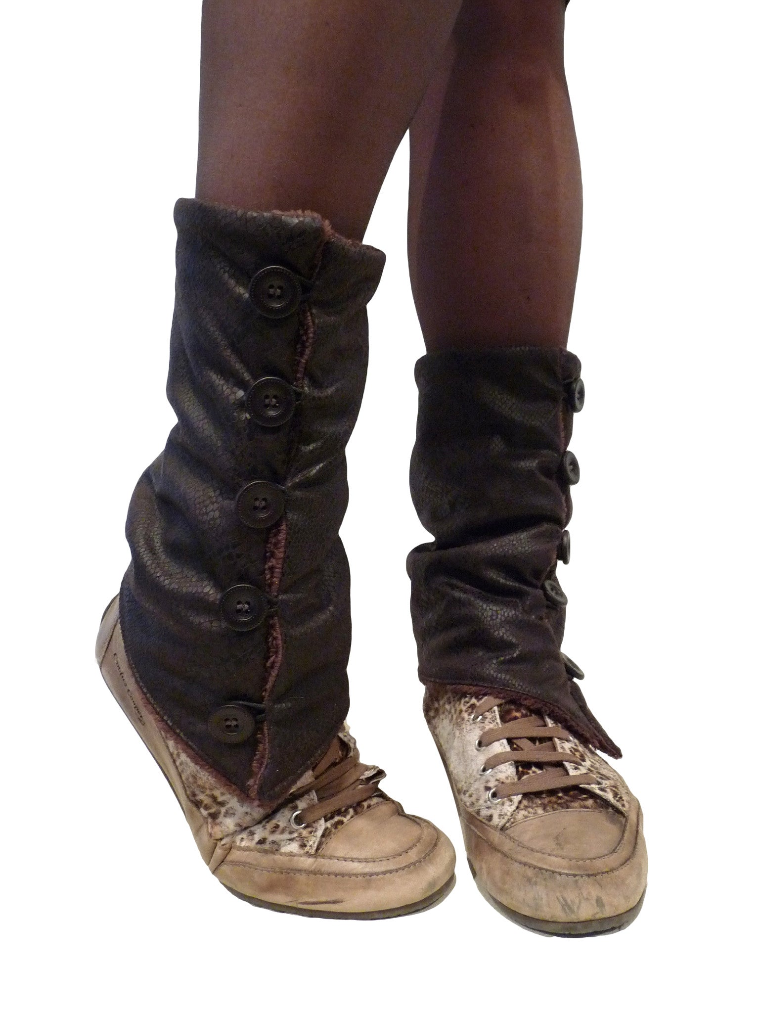 Brown Snake Leg Warmers