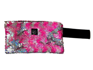 Pink fluo Mermaid Clutch Bag