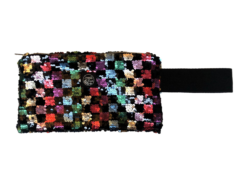 Red Check Clutch Bag