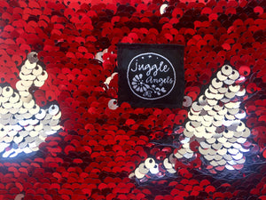 Red Sequins Square Bag