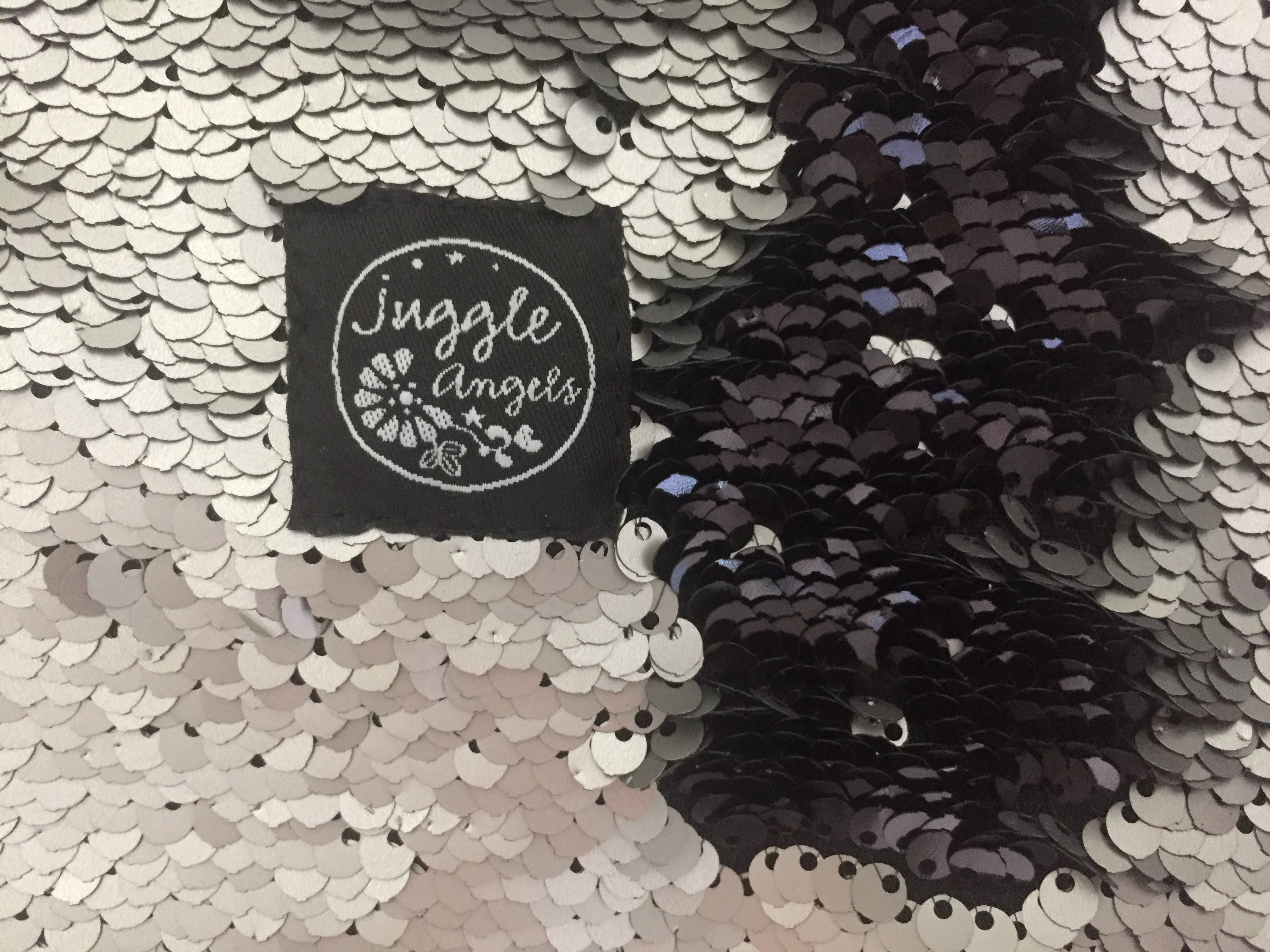 Silver Sequins Pocket