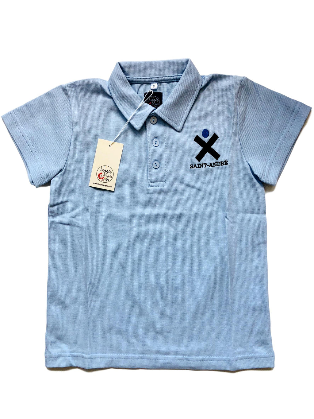 Boy polo short sleeves logo 2019