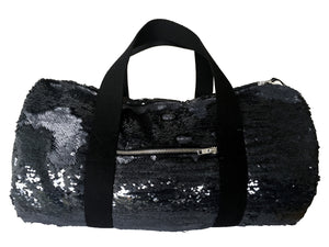 80 Grey Sequins blue Bag