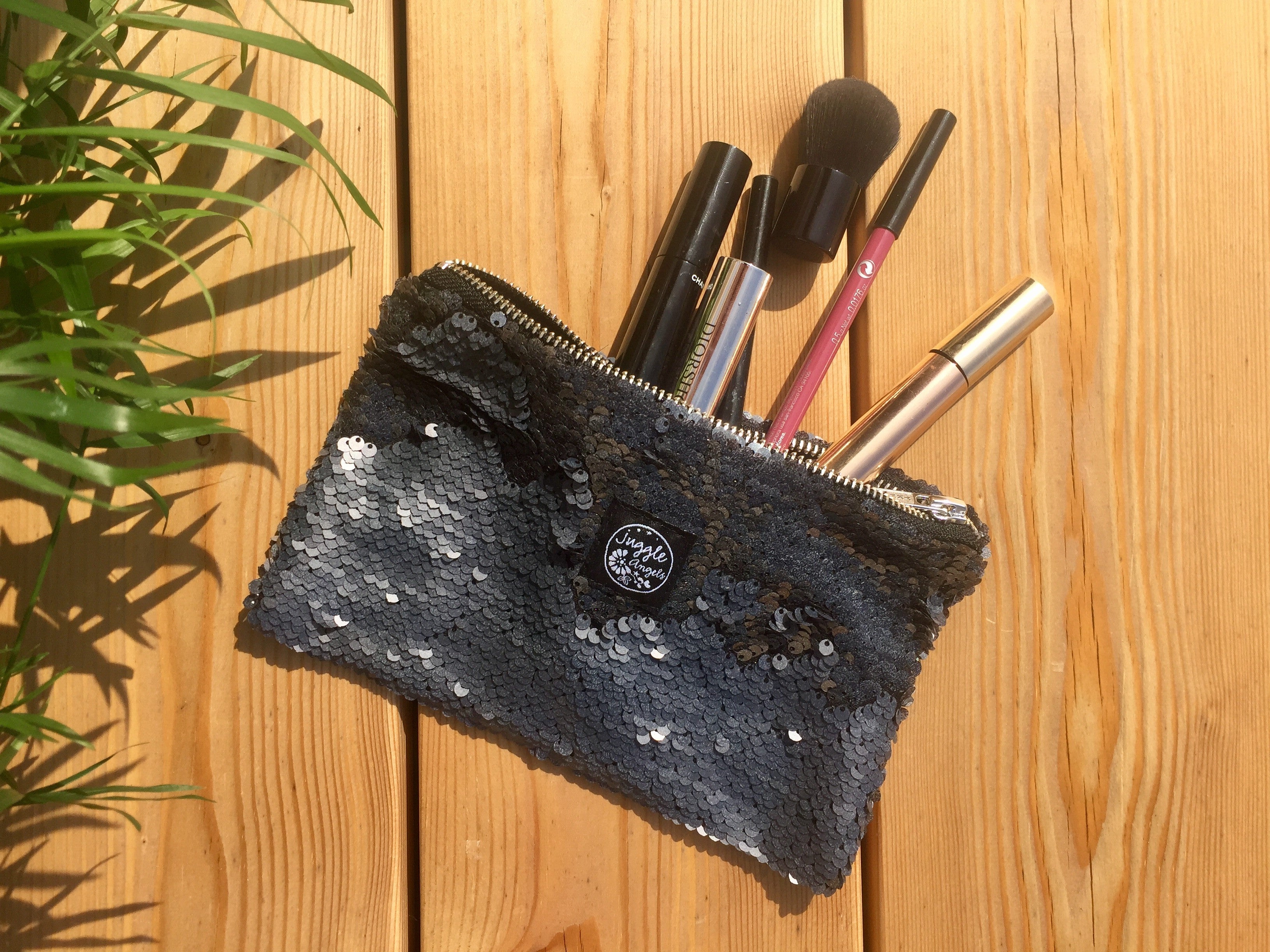 Grey Sequins Pocket