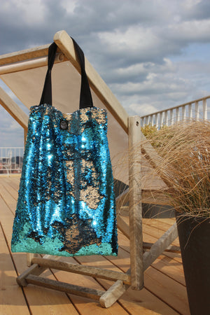 Sea sequins Square Bag