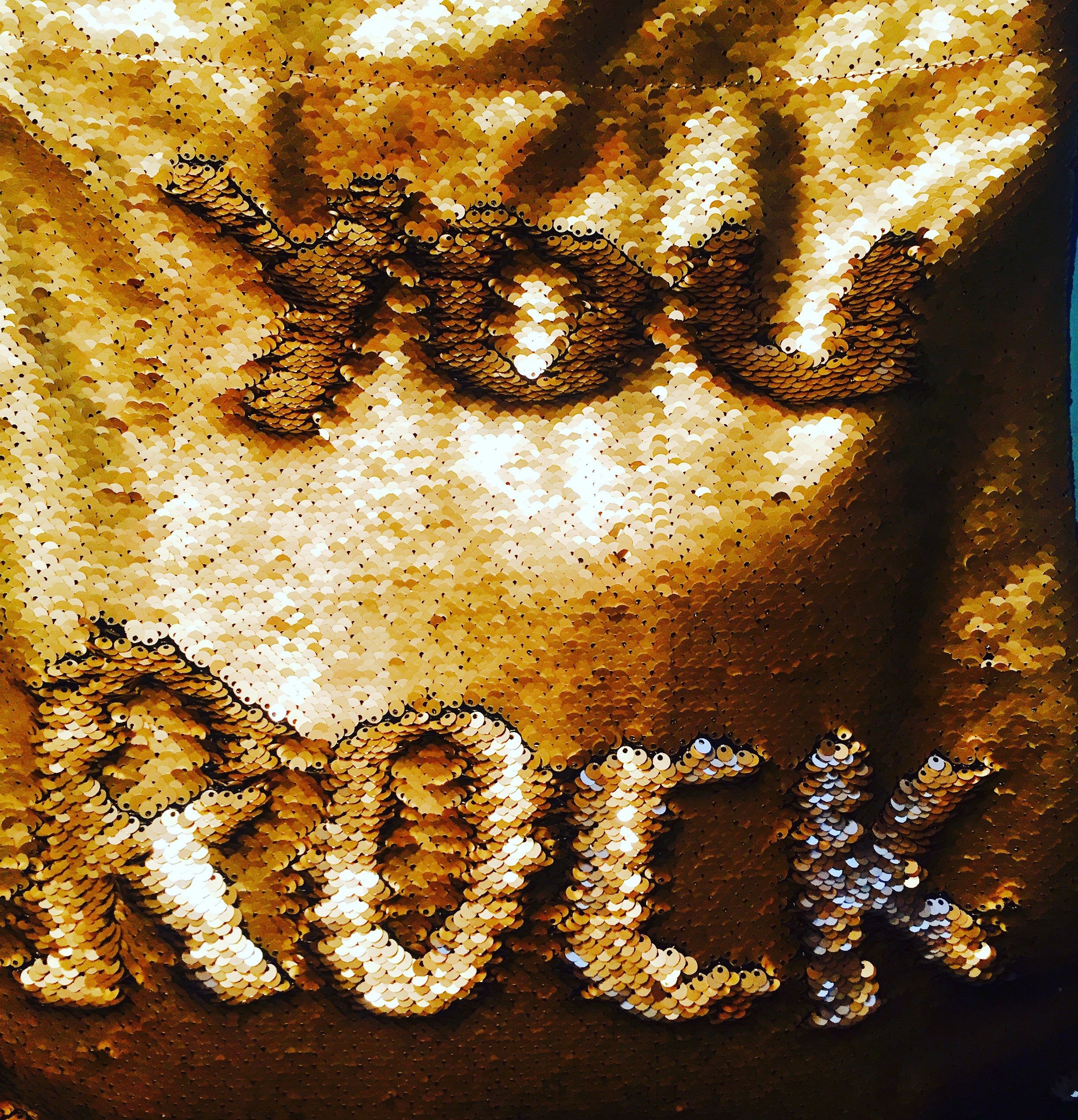 Gold Sequins Pocket