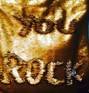 Gold Sequins Pocket
