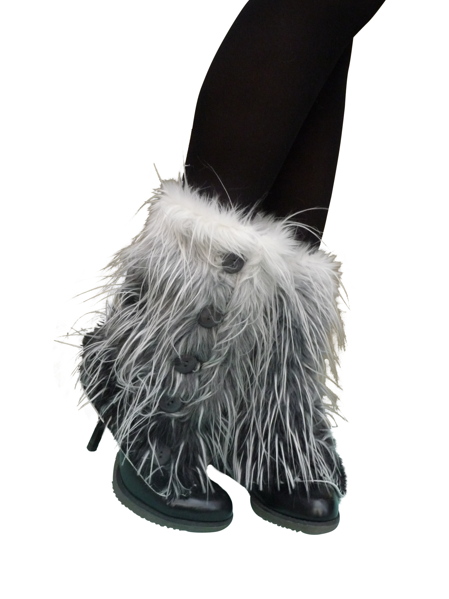 Gray Yeti Leg Warmers