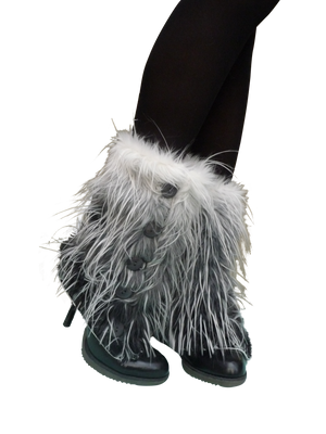 Gray Yeti Leg Warmers