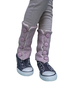 Pink Tweed Leg Warmers