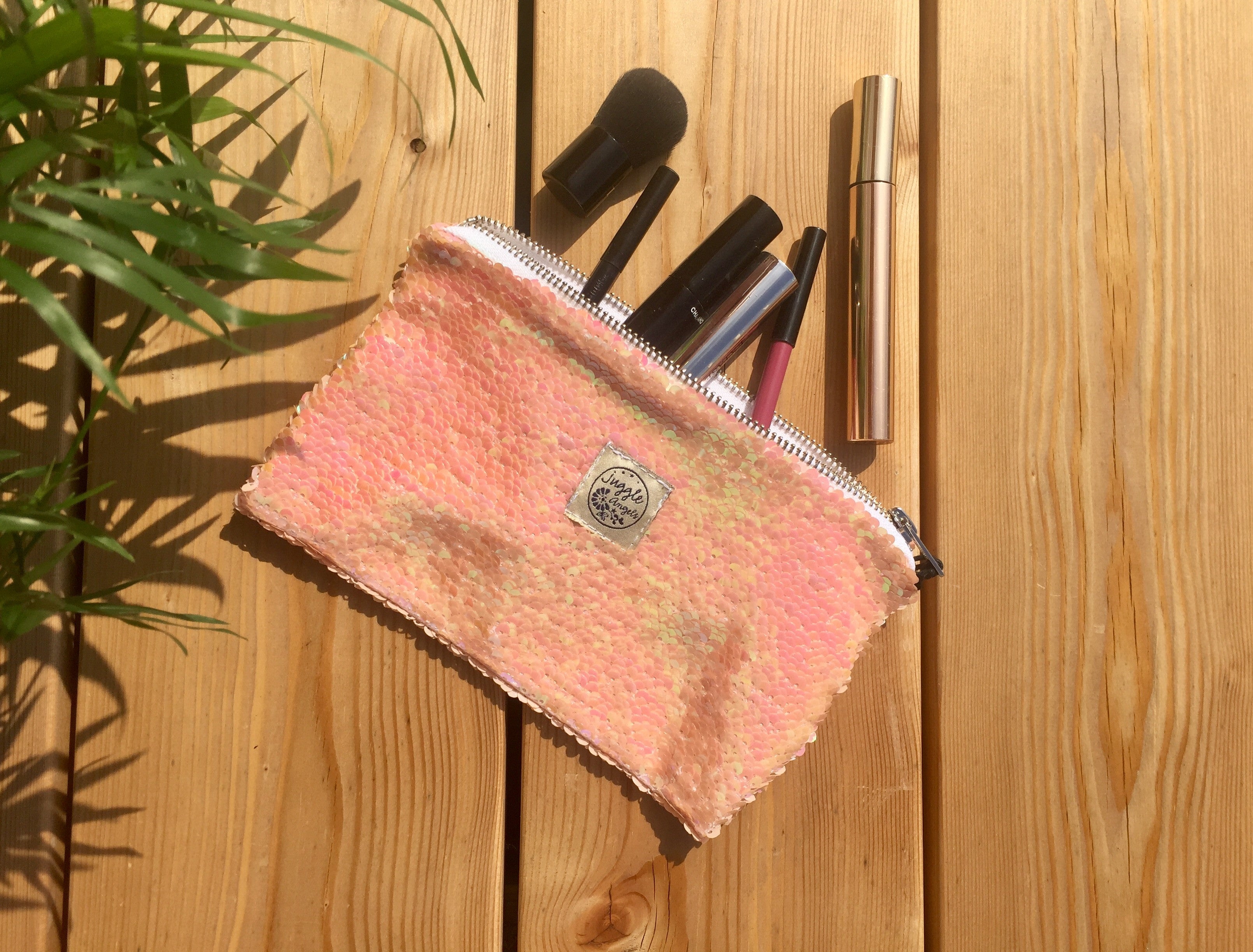 Pink Sequins Pocket