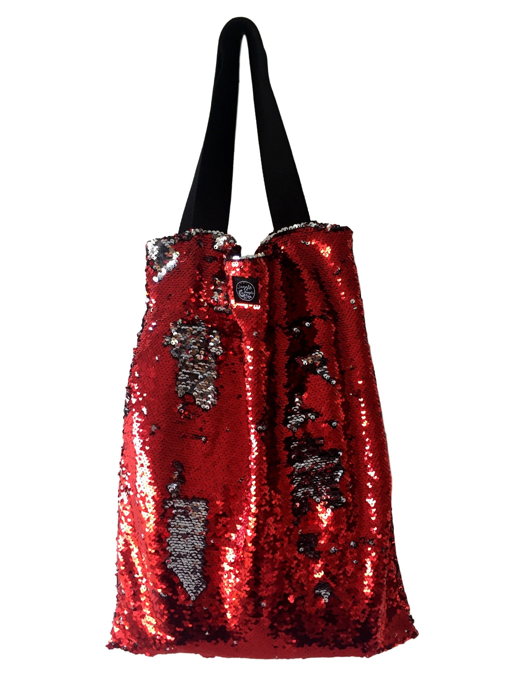 Red Sequins Square Bag