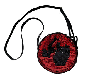 Red & Black Round Bag