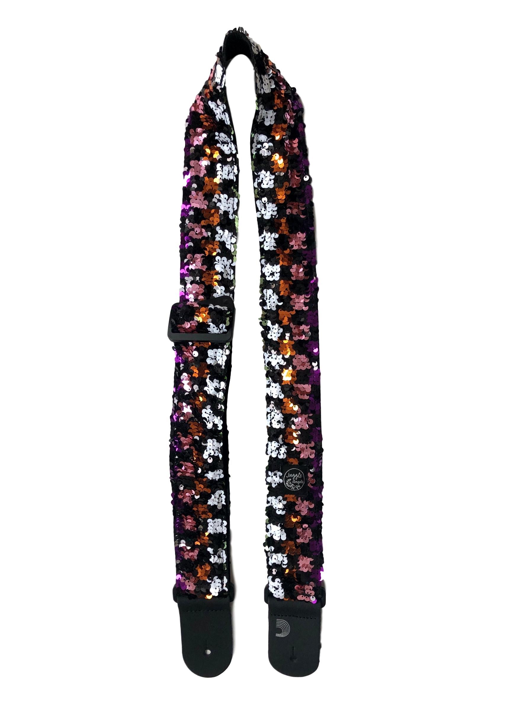 Turquoise Check Guitar Strap