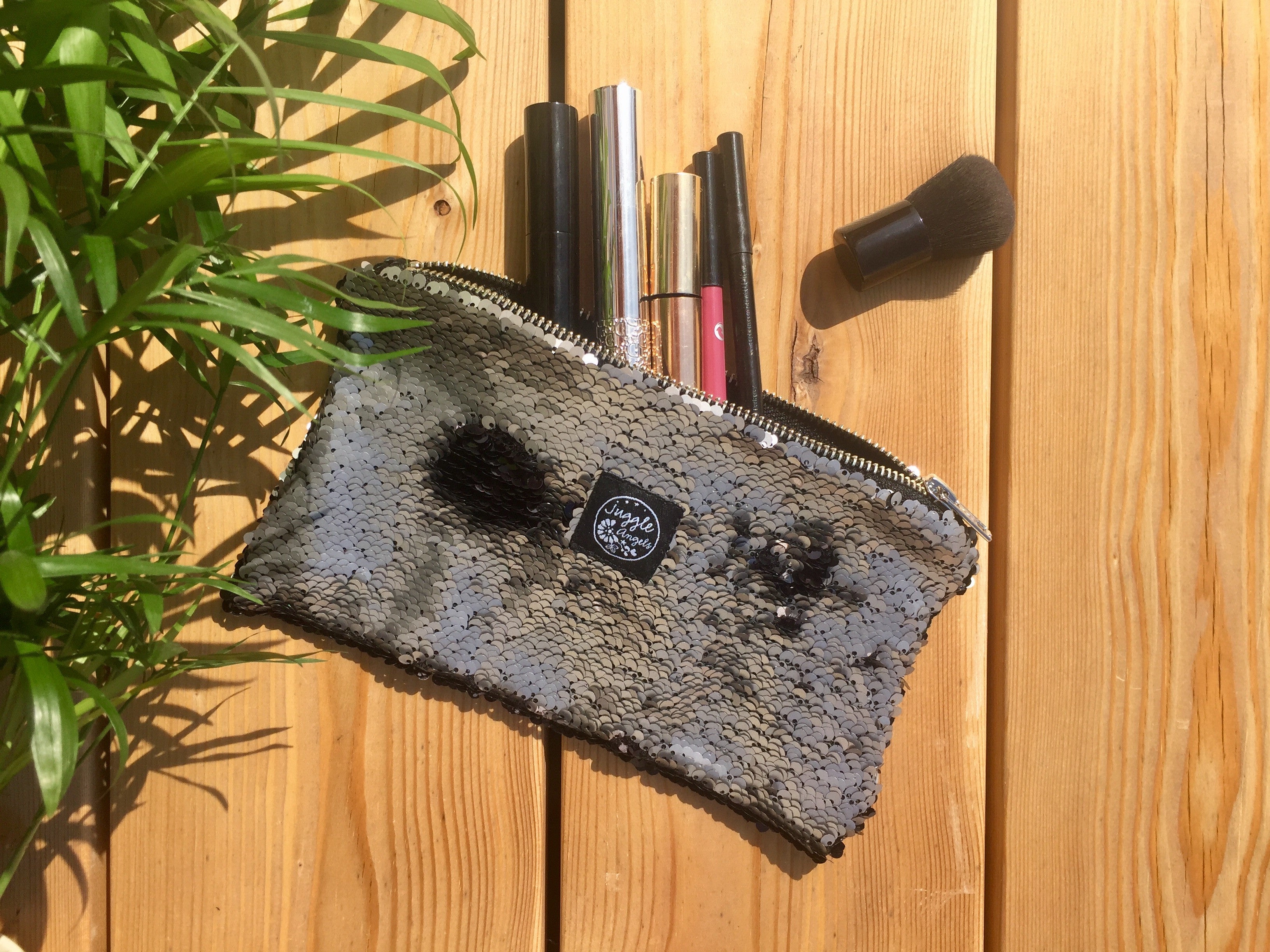 Silver Sequins Pocket