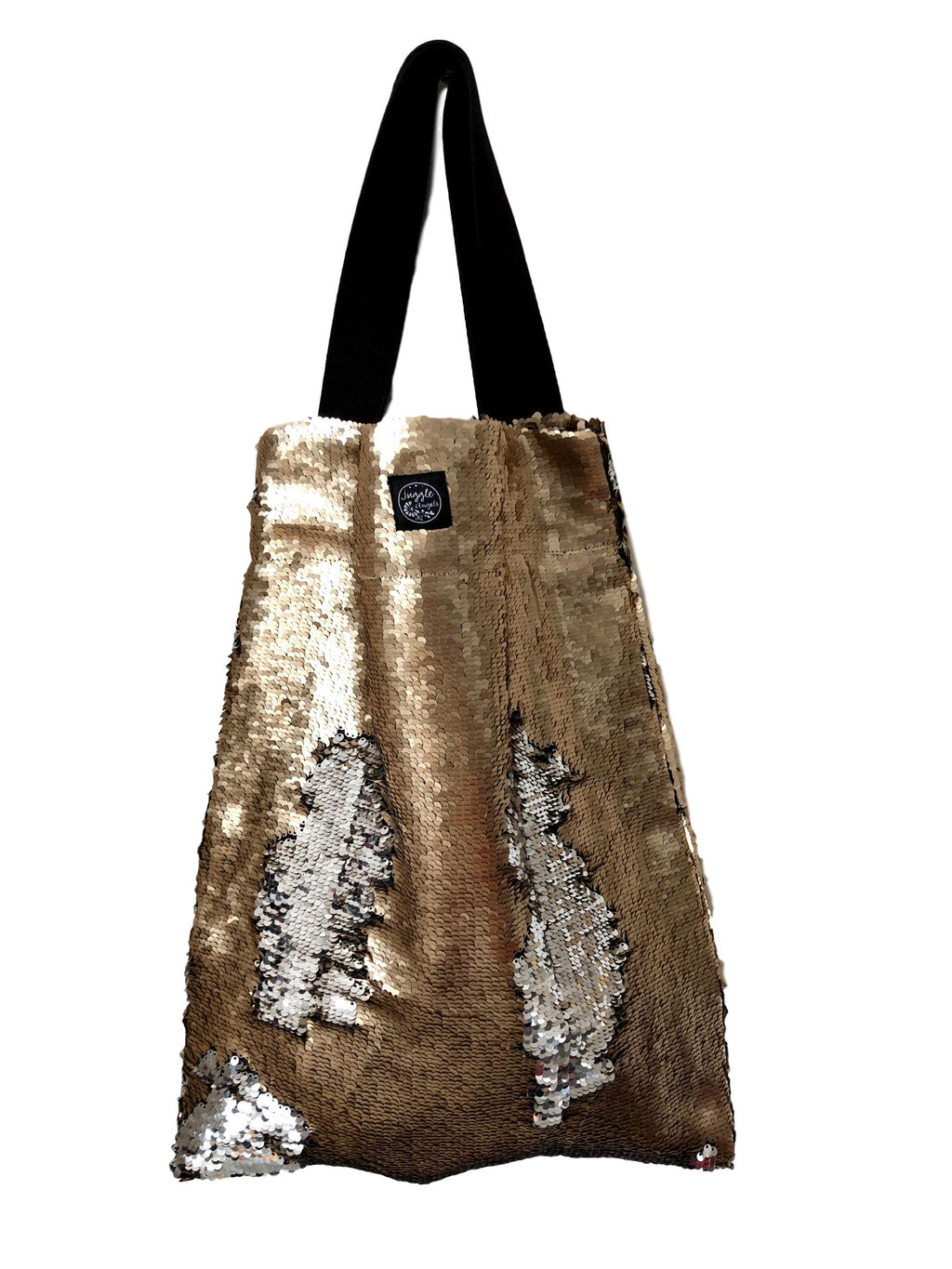 Gold Silver sequins Square Bag