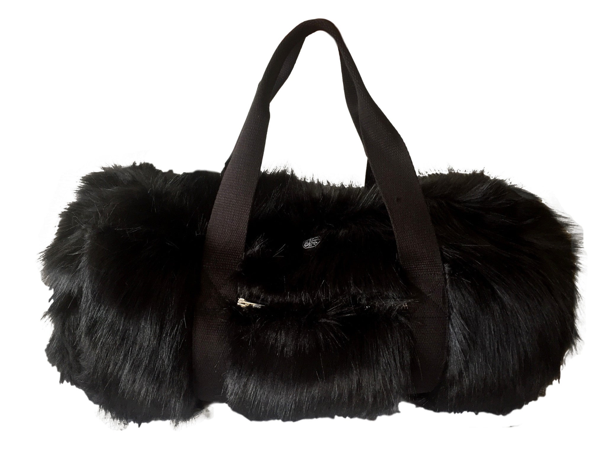 80 Black Fur Bag