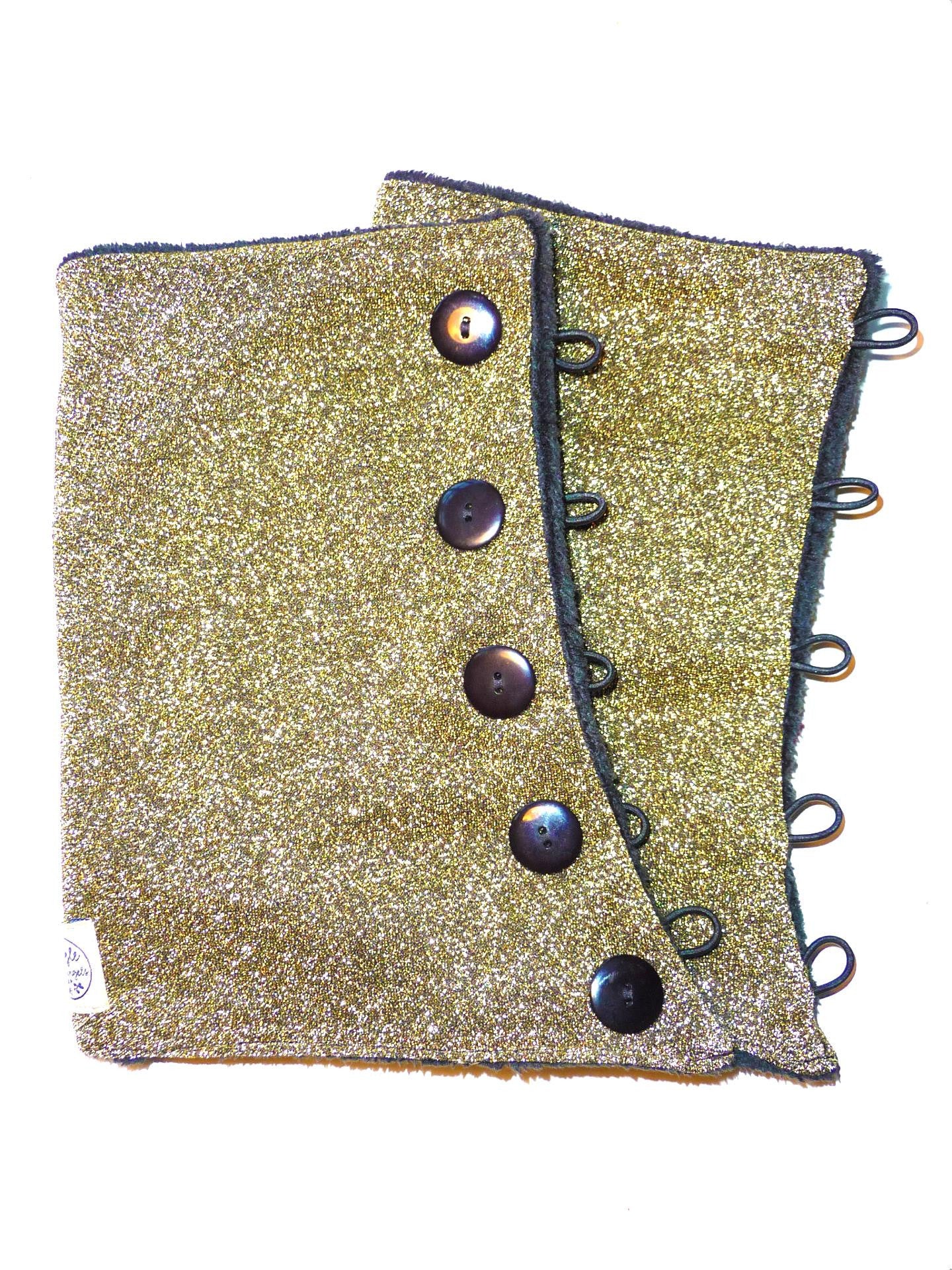 Glitter Gold Leg Warmers