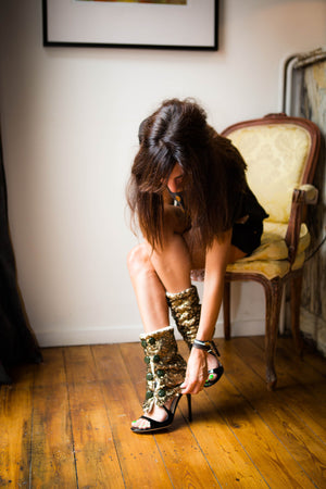 Gold Leg Warmers