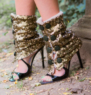 Silver Leg Warmers