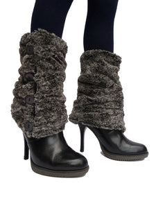 Gray Bear Leg Warmers
