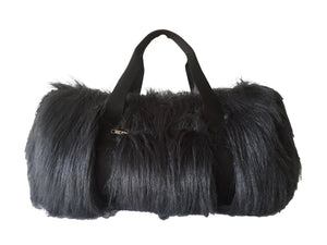 80 Grey Fur Bag