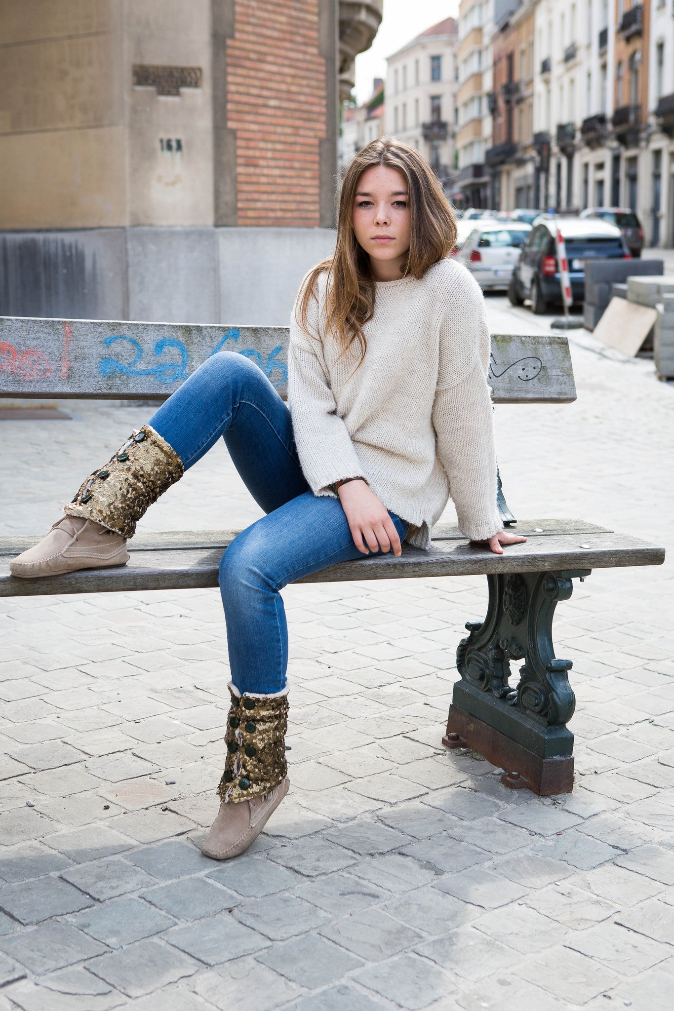 Gold Leg Warmers