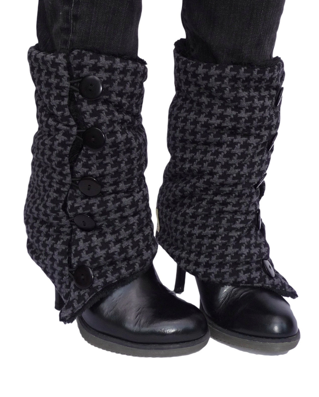 Pied de Poule Leg Warmers