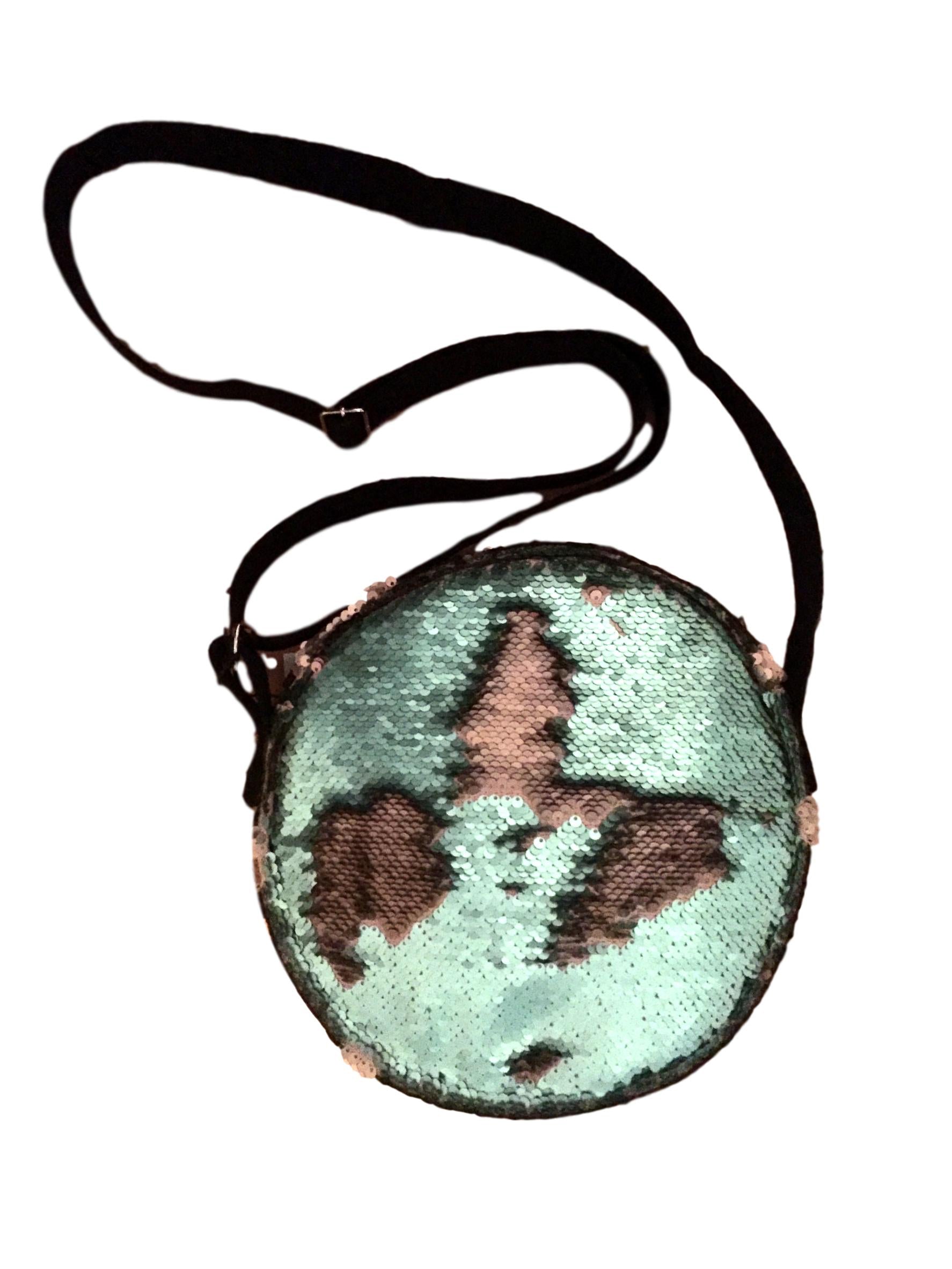Aqua  Round Bag