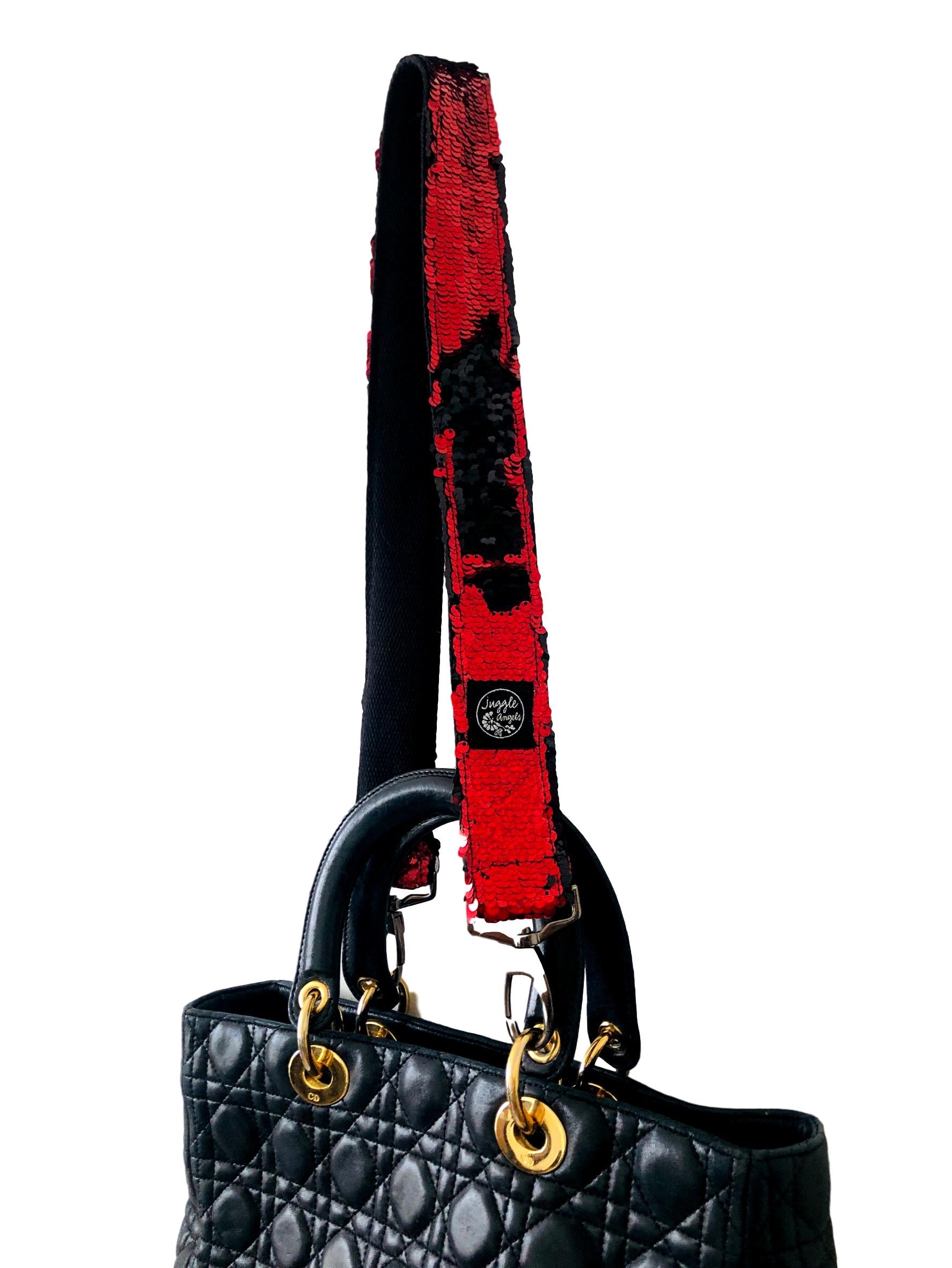 Red Black handbag Strap
